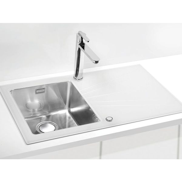 Кухонная мойка Alveus 1123795 Karat Up 10 белая 86x50 левая Кухонная мойка Alveus 1123795 Karat Up 10 белая 86x50 левая