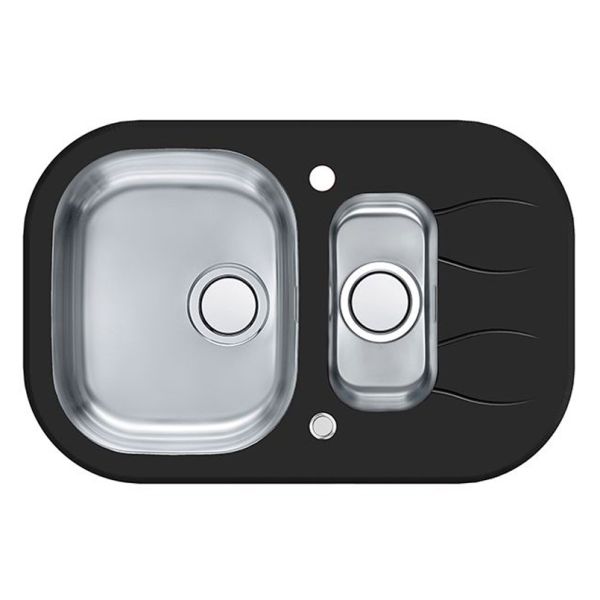 Кухонная мойка Alveus 1123817 Wave Up 30 черная 76x50