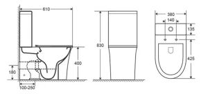 Унитаз Ceruttispa AVISIO CT8459 напольный