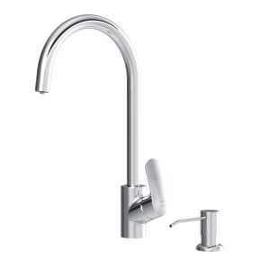 Сенсорный смеситель для кухни Am.Pm Like F8007T00 с каналом для питьевой воды и диспенсером для жидкого мыла