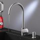 Сенсорный смеситель для кухни Am.Pm Like F8007T11 с каналом для питьевой воды и диспенсером для жидкого мыла