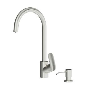 Сенсорный смеситель для кухни Am.Pm Like F8007T11 с каналом для питьевой воды и диспенсером для жидкого мыла