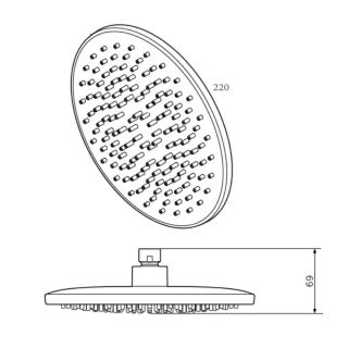 Верхний душ Am.pm Gem F0590022 Верхний душ Am.pm Gem F0590022
