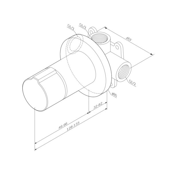 Смеситель Am.Pm X-JOY  F85A65722 для душа Смеситель Am.Pm X-JOY  F85A65722 для душа