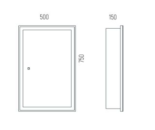Зеркало-шкаф Corozo Толедо 50 SD-00001391 50х75 Зеркало-шкаф Corozo Толедо 50 SD-00001391 50х75