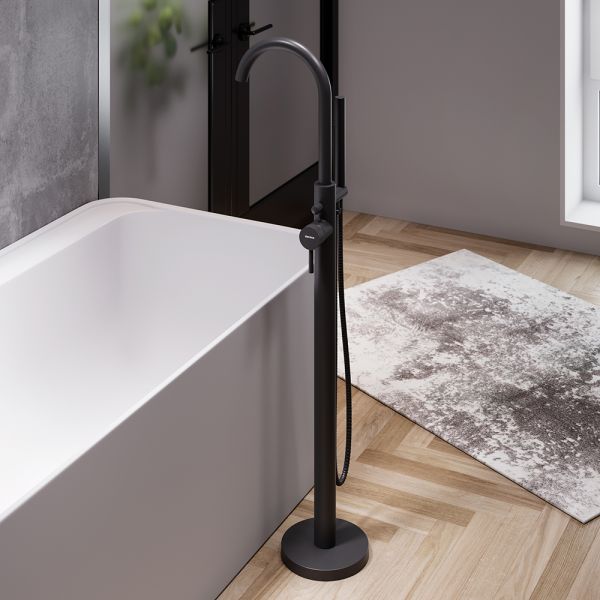 Смеситель для ванны и душа Damixa Scandinavian Pure 365000300 черный