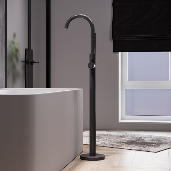 Смеситель для ванны и душа Damixa Scandinavian Pure 365000300 черный