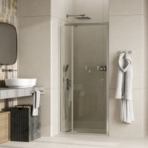 Душевая дверь WasserKRAFT Aula 11P12 профиль Хром стекло прозрачное