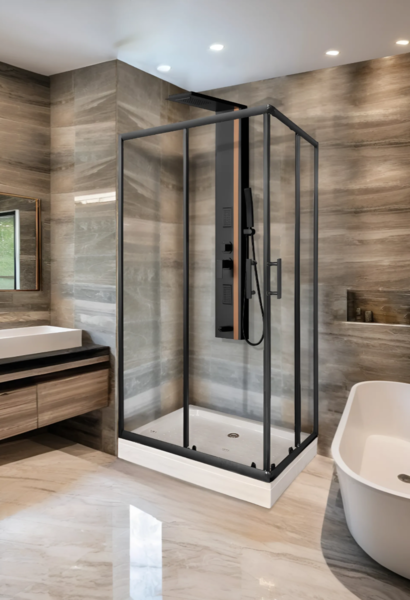 Панель душевая Cerutti SPA ROSANNA CT10400 черная