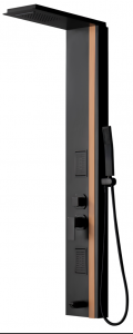 Панель душевая Cerutti SPA ROSANNA CT10400 черная