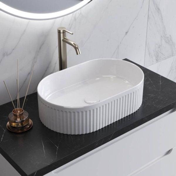 Раковина накладная BelBagno BB1497 49 см белая