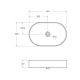 Раковина накладная BelBagno BB1479 61 см белая