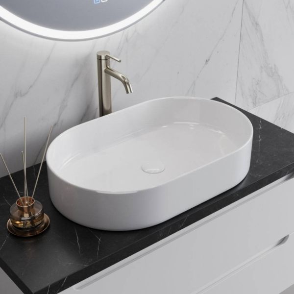 Раковина накладная BelBagno BB1483 50 см белая