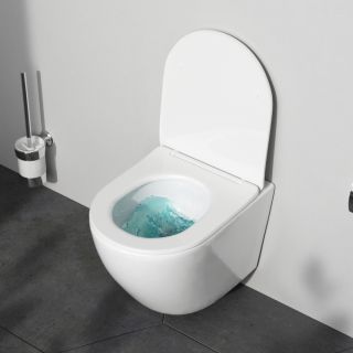 Унитаз подвесной AM.PM Like C801900SC  безободковый с сиденьем микролифт Унитаз подвесной AM.PM Like C801900SC  безободковый с сиденьем микролифт