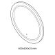 Зеркало Am.Pm X-Joy M85AMOX0601WG с  LED-подсветкой