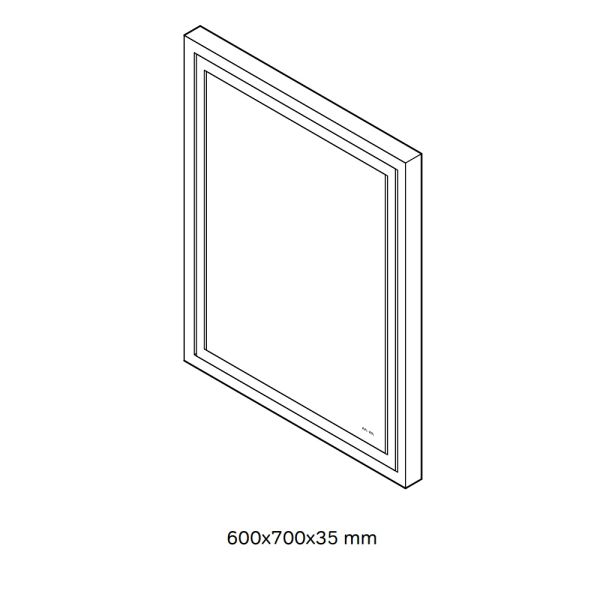 Зеркало Am.Pm Gem M91AMOX0601WG с  LED-подсветкой
