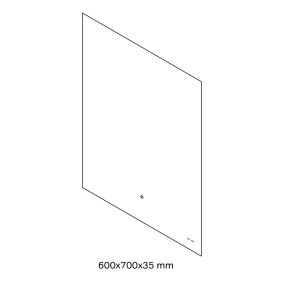 Зеркало Am.Pm X-Joy M85MOX10601S с  LED-подсветкой
