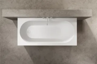 Ванна акриловая Vincea Solid Surface VBT-8SB1-1800 170 x 75 см белая матовая