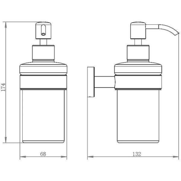 Дозатор Aquanet 264908 хром