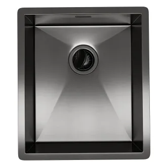 Мойка кухонная Reflexion Como 38-BL  RX2038BL оружейная сталь