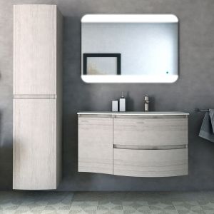 Шкафчик под раковину, правосторонний Cezares 34x55 Rovere sbiancato Vague 54848