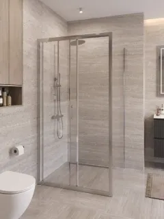 Душевой уголок BelBagno Uno UNO-195-A-1-100-C-Cr 100x100 см профиль хром стекло прозрачное