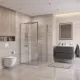 Душевой уголок BelBagno Uno UNO-195-A-1-100-C-Cr 100x100 см профиль хром стекло прозрачное