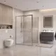 Душевой уголок BelBagno Uno UNO-195-AH-1-110/100-C-Cr 110x100 см профиль хром стекло прозрачное