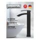 Смеситель для раковины Hansberge Cubito H2077BL чёрный матовый