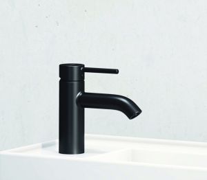 Смеситель для раковины Kludi Bozz чёрный матовый 382663976
