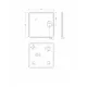 Зеркало с подсветкой BelBagno SPC-MAR-800-800-LED-TCH-LNZ 80 см с сенсорным выключателем и линзой