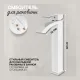 Смеситель для раковины Hansberge Cubito H2077W белый/хром