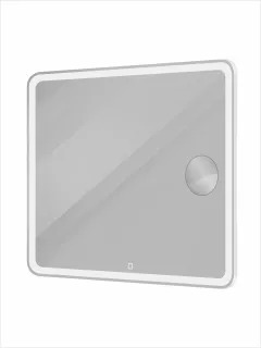 Зеркало с подсветкой BelBagno SPC-MAR-900-800-LED-TCH-LNZ 90 см с сенсорным выключателем и линзой