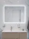 Зеркало с подсветкой BelBagno SPC-MAR-1000-800-LED-TCH-LNZ 100 см с сенсорным выключателем и линзой