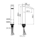 Смеситель для раковины Hansberge Cubito H2077WW белый