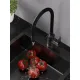 Смеситель для кухни Alfi AL01-00255 с гибким изливом оружейная сталь