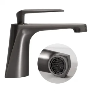 Смеситель для раковины Hansberge H1068BG графит