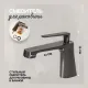 Смеситель для раковины Hansberge H1068BG графит