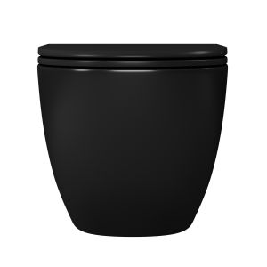 Унитаз подвесной D&K Matrix DT1396025 безободковый чёрный