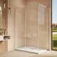 Душевой уголок Vincea Ultima VSR-7UL9012CLBN 120 x 90 см стекло прозрачное профиль никель брашированный