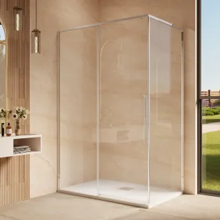 Душевой уголок Vincea Ultima VSR-7UL9011CL 110 x 90 см стекло прозрачное профиль хром