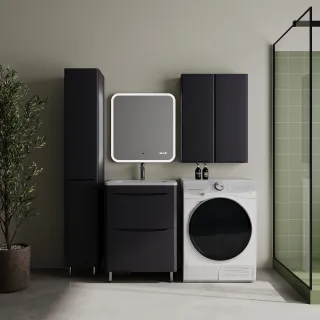 Тумба под раковину Style Line Бергамо мини СС-00002521 графит 60 см
