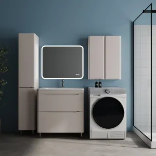 Тумба под раковину Style Line Бергамо мини СС-00002533 бежевый 80 см