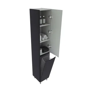 Шкаф-пенал Style Line Бергамо СС-00002528 графит 30 см