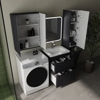 Шкаф-пенал Style Line Бергамо СС-00002526 30 см графит