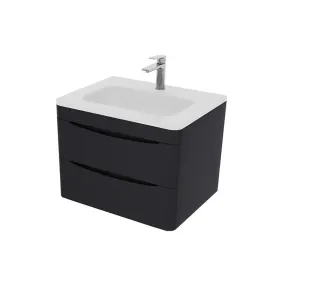 Тумба под раковину Style Line Бергамо мини СС-00002519 графит 70 см