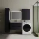 Тумба под раковину Style Line Бергамо мини СС-00002518 графит 80 см