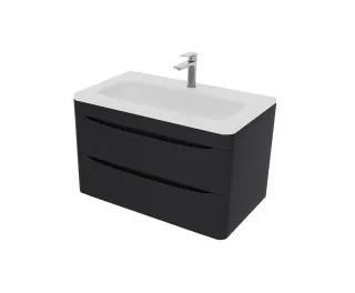 Тумба под раковину Style Line Бергамо мини СС-00002518 графит 80 см