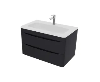 Тумба под раковину Style Line Бергамо мини СС-00002517 графит 90 см