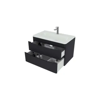 Тумба под раковину Style Line Бергамо мини СС-00002517 графит 90 см